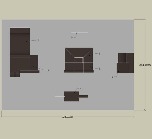 Render side view of Skate Park 6 