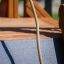 Sphinx castle with slide - close-up of a rope climbing feature on a wooden platform