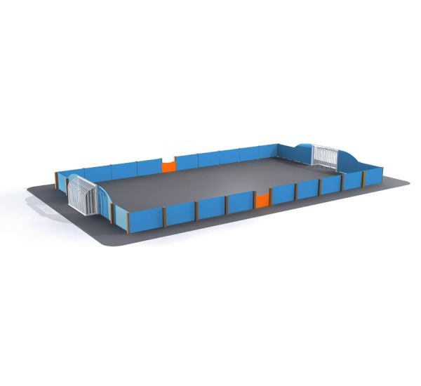 Render isometric view of Small arena HPL