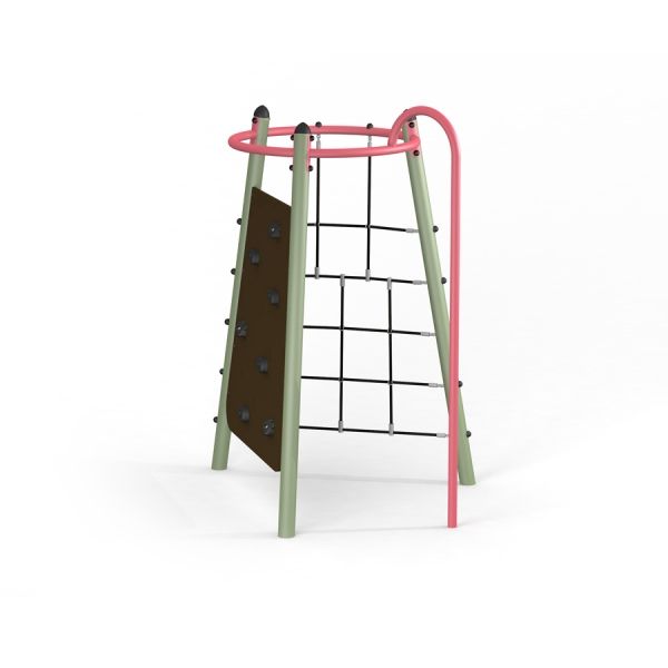 Outdoor playground climbing structure, Medusa II steel structure.