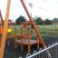 Medium Cableway with platform in playground area