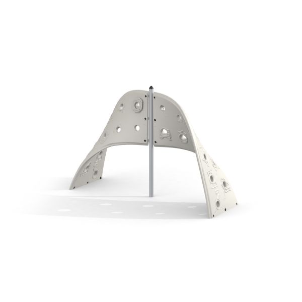 Aztec arch steel structure - outdoor climbing play equipment.