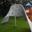 Aztec arch steel structure in a playground