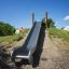 Stainless steel slide Hill Slide h150 in outdoor playground.