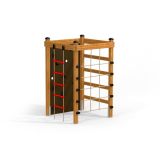 Climbing box wooden playhouse