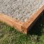 Oak Beam Section (running meter) used as a playground sandbox border.
