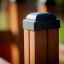 Wooden post detail on Jubilee Unit castle with slide.