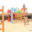 Camelot castle with slide on a playground.