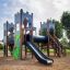 Playground Camelot castle with slide.