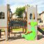 Playground structure Camelot castle with slide