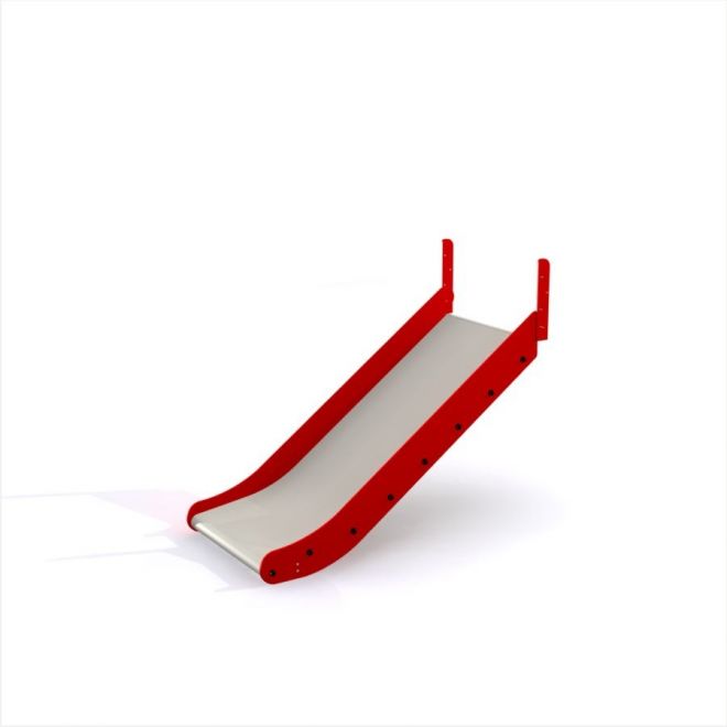 Red and white Slide for playground.