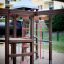 Challenger-Aztec wooden playhouse in playground