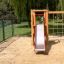 Single slide for children on a playground.