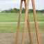 Outdoor Training twist fitness equipment made of wooden frame.