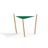 Sun Shade Triangle 3x3x3 Nature (Robinia)