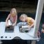 Children playing with the Sand & Water Play Table II.