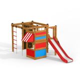 Climbing Kiosk playhouse with slide