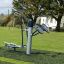 Outdoor fitness equipment Set 7 installed on a green lawn.