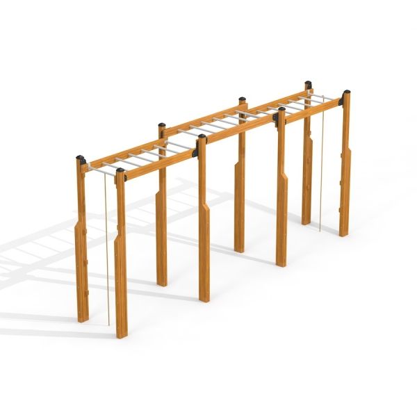 Horizontal Ladder Large outdoor play equipment.