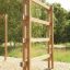 Step And Climb wooden ladder in outdoor playground.