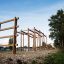 Step And Climb wooden ladder in an outdoor playground