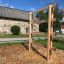 Step And Climb wooden ladder playground equipment in outdoor setting