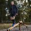 Man balancing on Easy Balancer outdoor fitness equipment