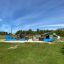 Outdoor playground structure resembling a ship with a slide - Majestic ship with slide.