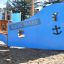 Majestic ship with slide at playground