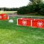 Flipper set 2st playground equipment on grass field