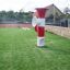 Ball catcher playground equipment on a sports field.
