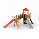 Twister castle with slide