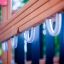Close-up of wooden structure in the Motor Function Center wooden playhouse.