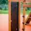 Playground structure from the Searobber Castle castle with slide.