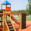 Playground structure Searobber Castle with slide, climbing wall, and stairs