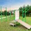 Outdoor fitness structure New Age Fit MEDIUM in a park setting.