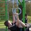 Boy using New Age Fit MEDIUM outdoor fitness rings