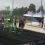 New Age Fit outdoor fitness equipment by Lars Laj at a park event