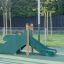 Playground slide with dragon-themed design named Slide with Dragon Back.
