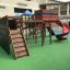 Space Station castle with slide playground equipment