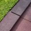 Rubber Tiles 55 playground safety surface next to artificial grass