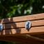 Chimpanzee wooden playhouse with close-up of wooden beams and metal fittings