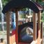 Train playground structure for children.
