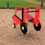 Red Mini Tractor rocking toy for children on playground