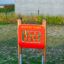 Outdoor playground memory game with red board and wooden frame.