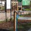 Playground featuring Lars Laj Megaphone activity toy for children.
