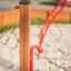 Playground equipment with a red Megaphone.