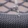 Close-up of black rope detail on BNS Single Swing Robinia 2 Posts.