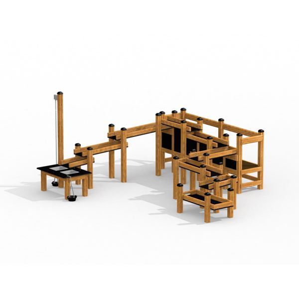 Sand & Water Play Nature wooden playground equipment.