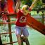 Children playing on Activity Center with Slide.